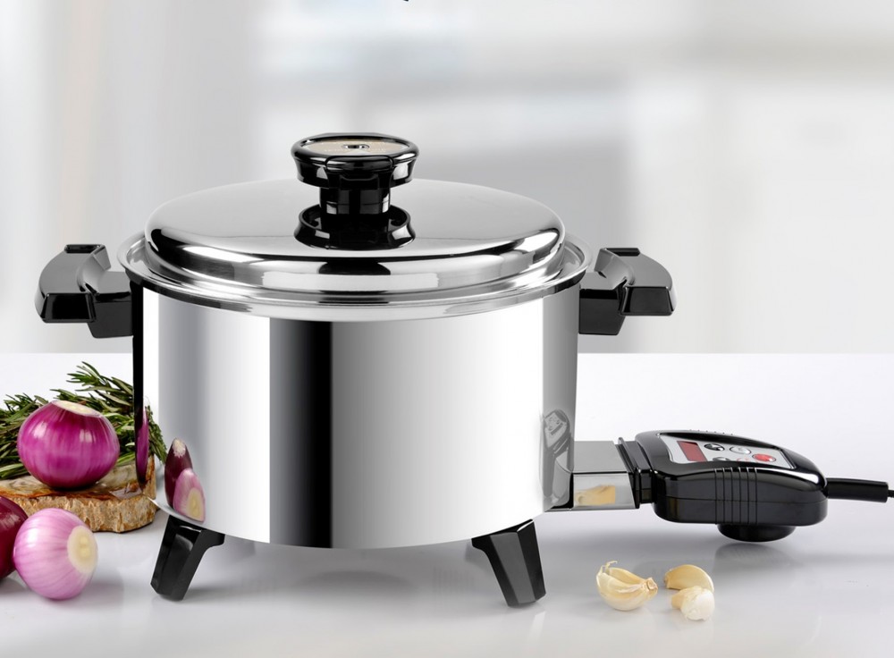 Olla Eléctrica de 5 Qt. con Núcleo de Aceite y Control Digital - Imagen 4