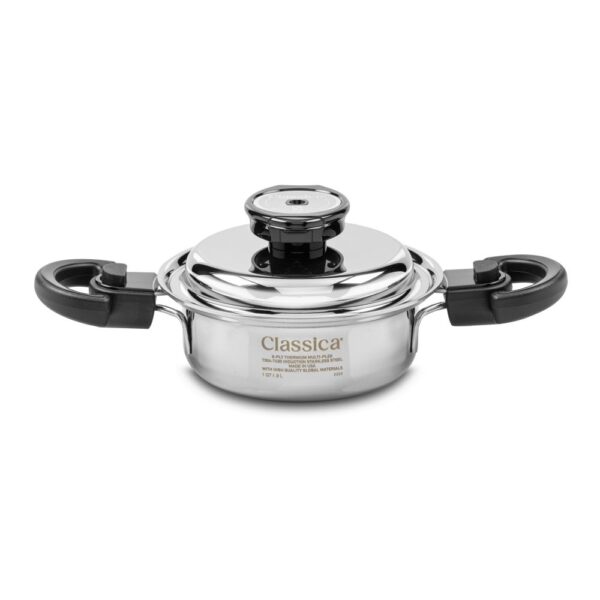 Olla baja de 1 Qt. con tapa