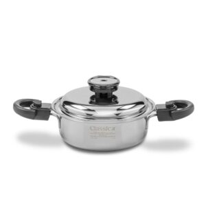 Olla baja de 2 Qt. con tapa.