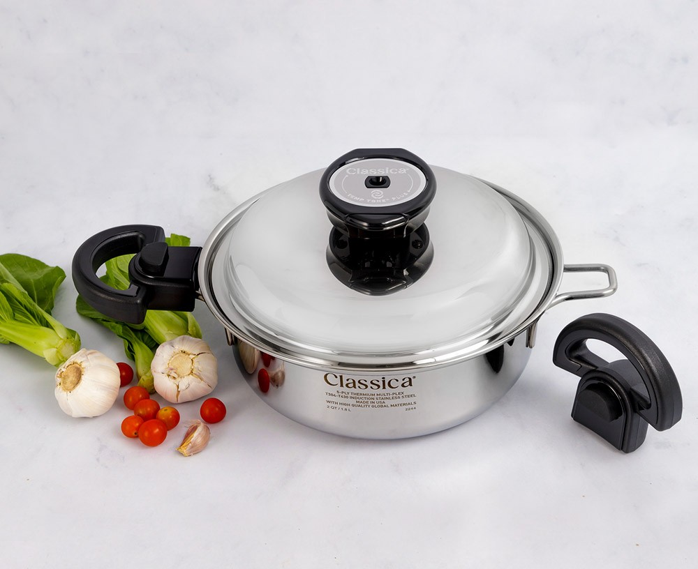 Olla baja de 2 Qt. con tapa. - Imagen 2