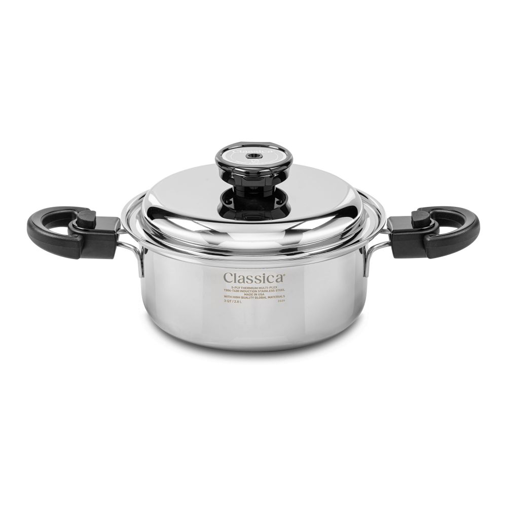 Olla baja de 3 Qt. con tapa