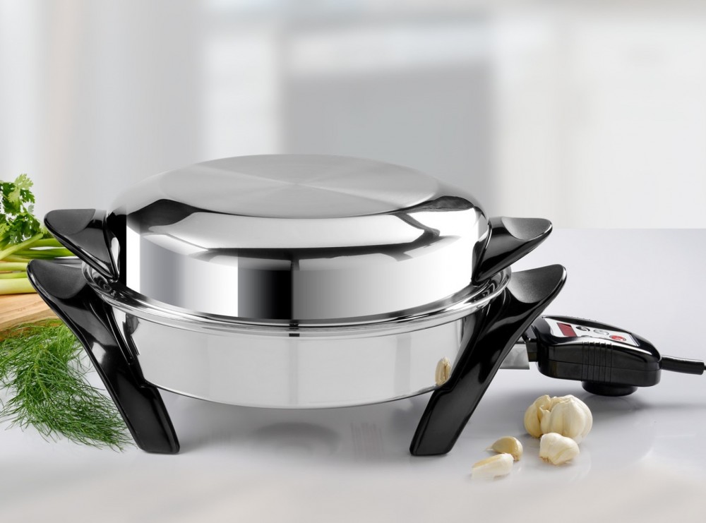 Sartén Eléctrico con Núcleo de Aceite y Control Digital - Imagen 4